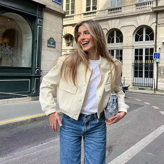 Casual Women's Jacket with Pockets