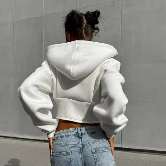 Corset Zipper Hoodie – Slim Fit Street Jacket