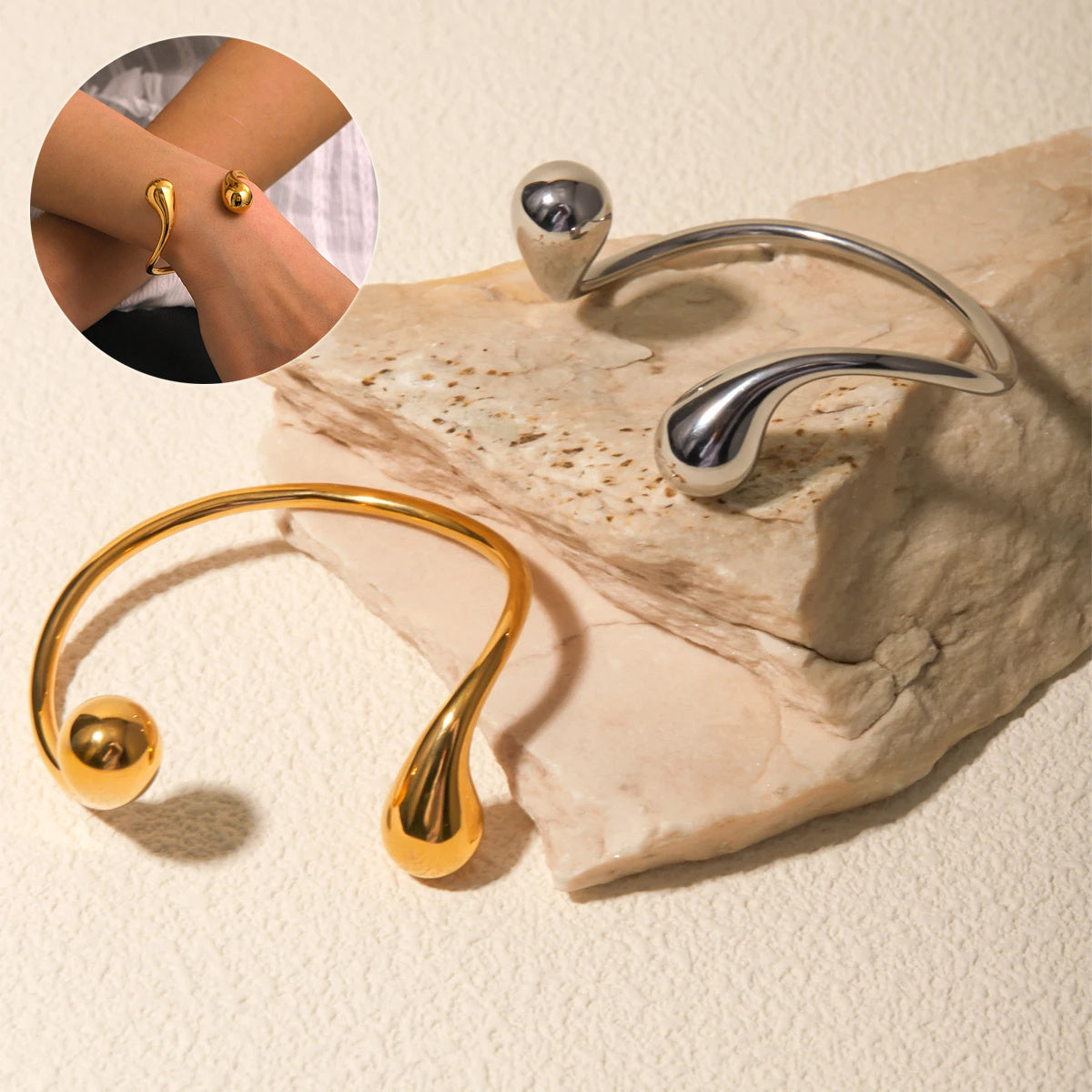 Luxe Water Drop Cuff